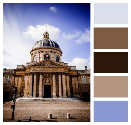 Mazarine Library Columns Paris Image